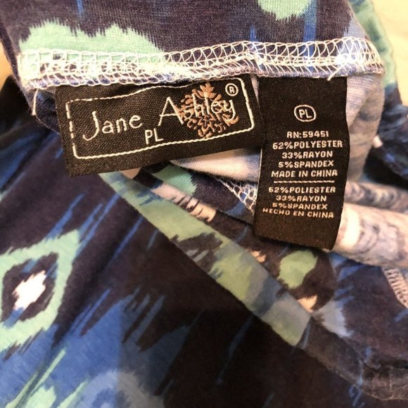 jane ashley womens skirt petite PL maxi Geometric Design - Picture 6 of 7